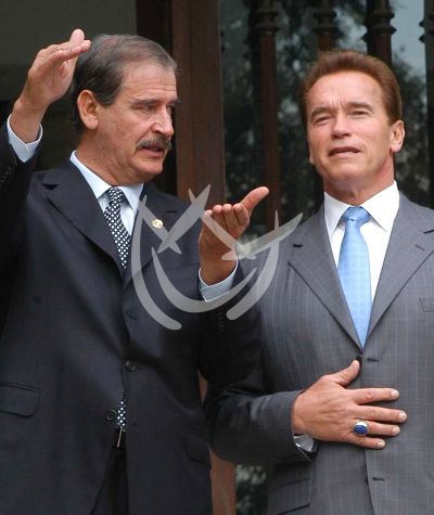 Vicente Fox y Arnold Schwarzenegger
