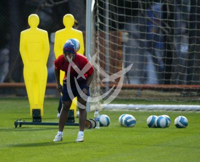 Ronaldinho en práctica