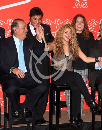 Shakira y Carlos Slim