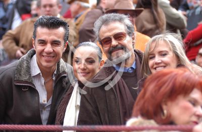 Gonzalo Vega con su hija ¡y el yerno!