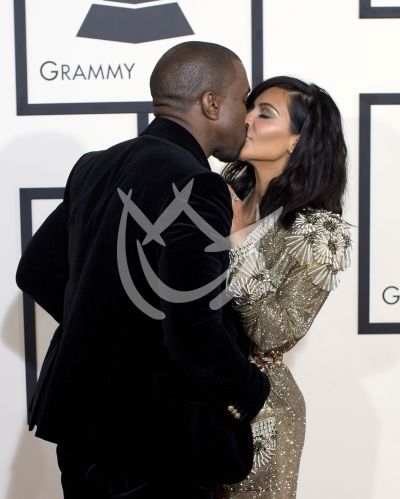 Kanye West y Kardashian en Grammy