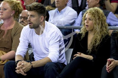 Shakira y Piqué en el basket