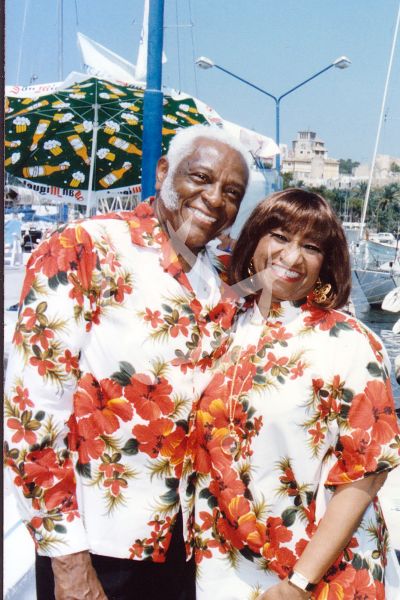 Celia Cruz y Pedro Knight
