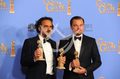 Iñárritu y Leo con sus Globos