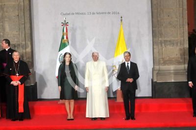 El Papa en Palacio Nal