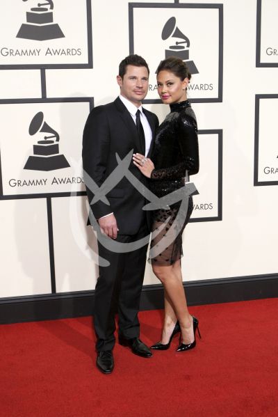 Nick y esposa en Grammy