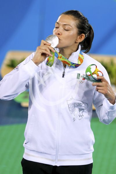 María Espinoza, plata en Taekwondo