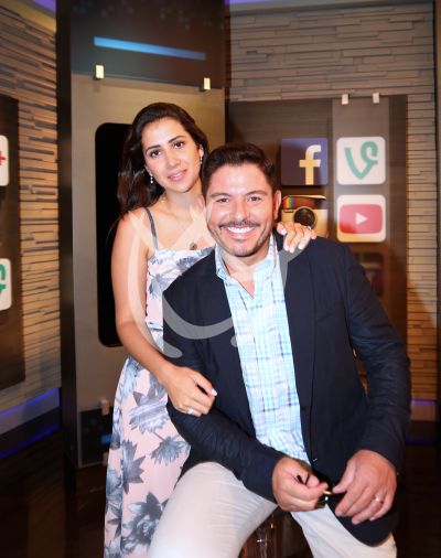Ernesto Laguardia y esposa