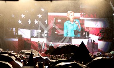 JLo y Marc con Hillary ¡y mucha lluvia!