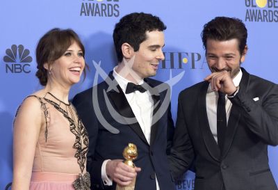 Felicity y Diego en Golden Globes