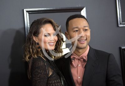 Chrissy Teigen y John Legend en Grammy