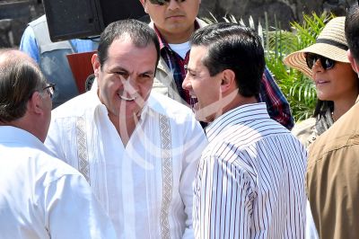 El Cuauh con el presidente Peña Nieto