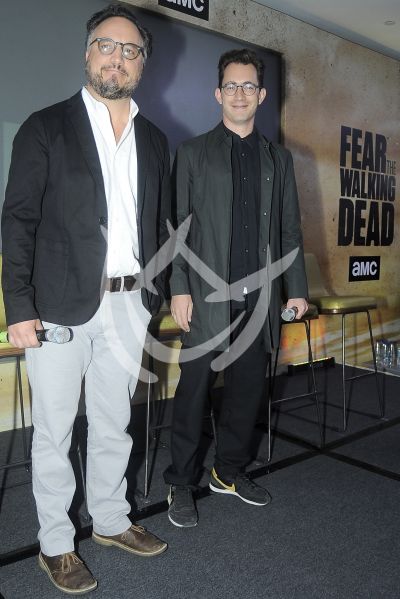 Bernardo y Alan con The Walking Dead