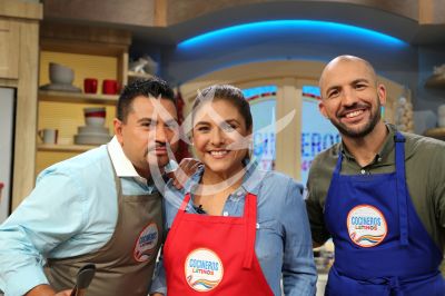 Gustavo, Lorena y Miguel chefs