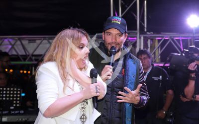 Ednita Nazario y Julián Gil en las Fiestas de la Calle