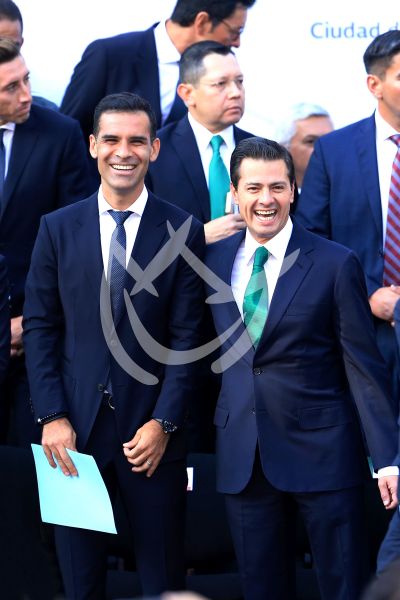 Rafa Márquez con el presidente