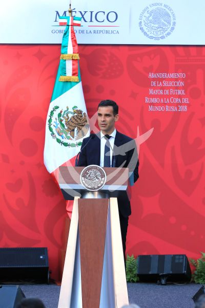Rafa Márquez con el presidente