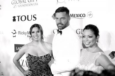 Eva Longoria y Ricky Martin de Gala en Mx por Puerto Rico