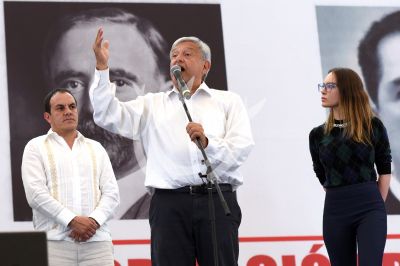 Belinda apoya a López Obrador en Cuernavaca