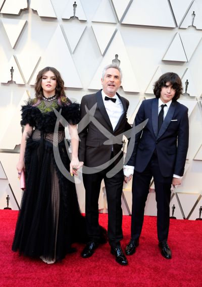 Alfonso Cuarón e hijos en los Oscar