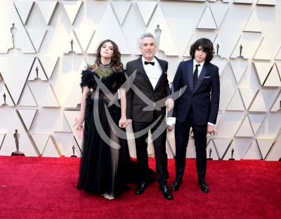 Alfonso Cuarón e hijos en los Oscar