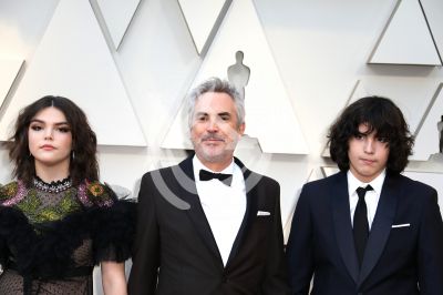 Alfonso Cuarón e hijos en los Oscars