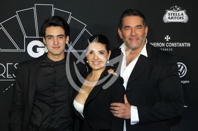 Eduardo, Mayrín e hijo con GQ