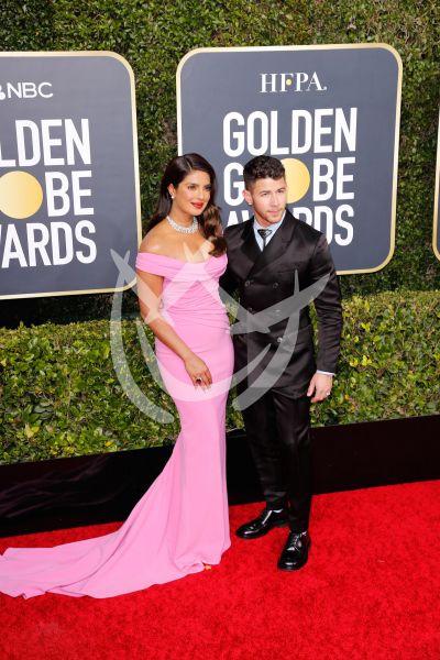 Priyanka Chopra y Nick Jonas en los Golden Globes