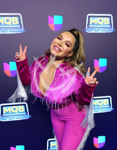 MIAMI, FL - JAN 19: Chiquis Rivera is seen backstage during Mira Quien  Baila show number two