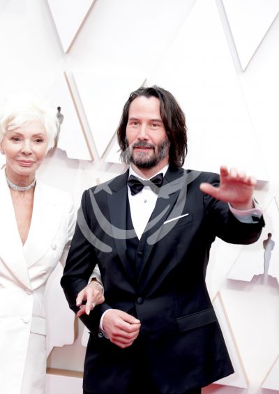 Keanu Reeves y Patricia Taylor en Oscars 2020