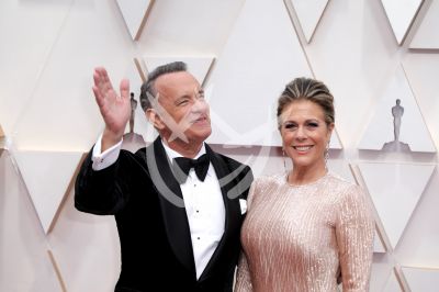 Tom Hanks y Rita Wilson en Oscars 2020