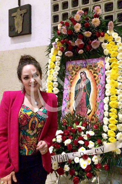 Tatiana en la Basílica de Guadalupe