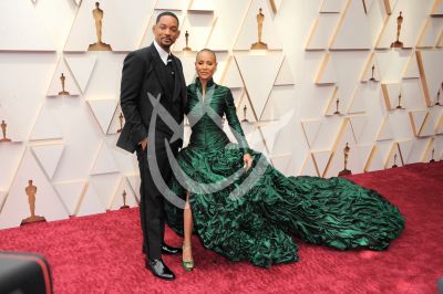 Will Smith y esposa Jada Pinket Smith en los Oscars 2022
