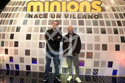 Christian Martinolli y Luis García con los Mininons