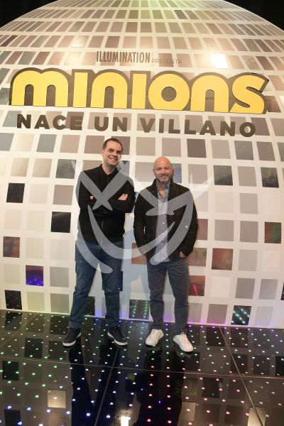 Christian Martinolli y Luis García con los Mininons