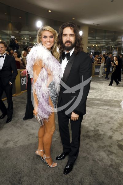 Heidi Klum y Tom Kaulitz en Golden Globes 2023