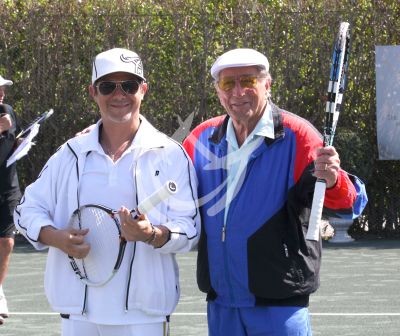 Alejandro Sanz con Tony Bennett al tenis