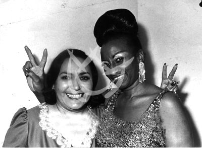 Carmen Salinas y Celia Cruz