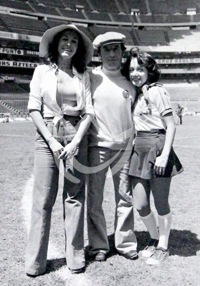 Chespirito con Florinda y María Antonieta