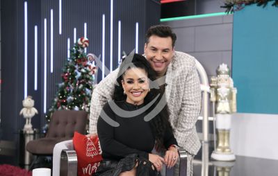 Carolina Sandoval y Lucho Borrego de Navidad en SQP