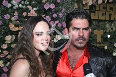 Fabiola Guajardo e Iván Arana con la Jefa