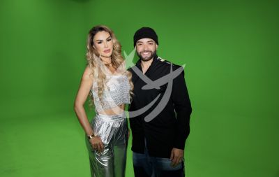 Ninel Conde y Nacho Mendoza graban video