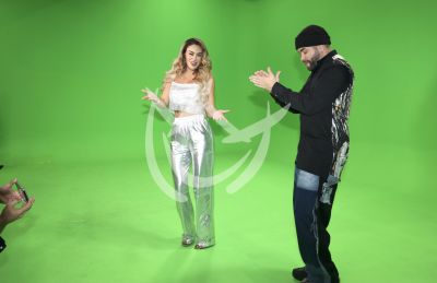 Ninel Conde y Nacho Mendoza graban video