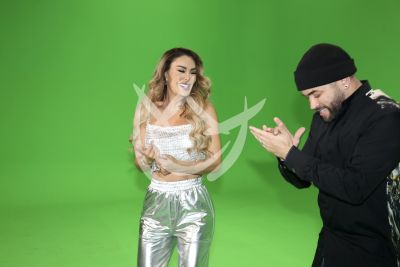 Ninel Conde y Nacho Mendoza graban video