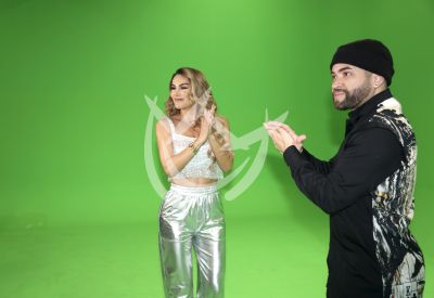 Ninel Conde y Nacho Mendoza graban video