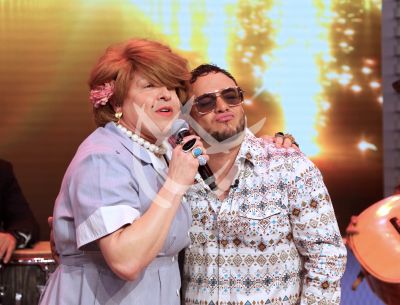 Lorenzo Méndez con Doña Meche