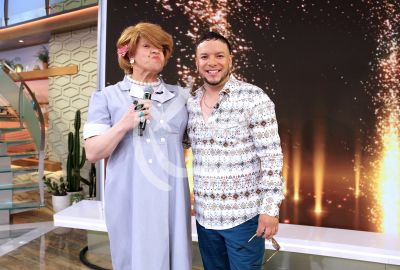 Lorenzo Méndez con Doña Meche