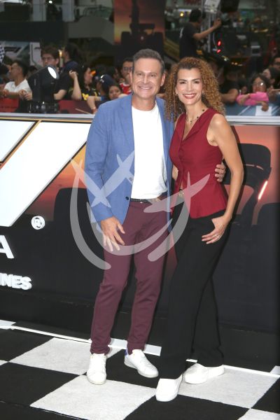 Alan Tacher y Cristina Bernal a la F1