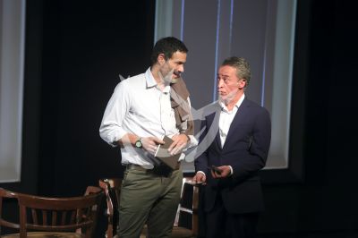Luis Roberto Guzmán y Roberto Sosa a escena