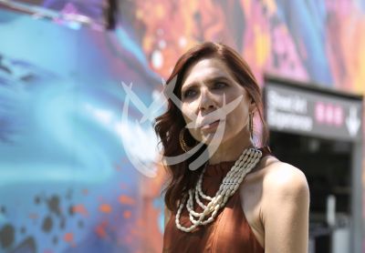 Lorena Meritano en locación